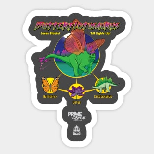 Butterflotusaurus Sticker